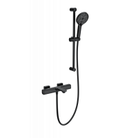 Смеситель для ванны с душем и термостатом Wonzon&Woghand, Черный матовый