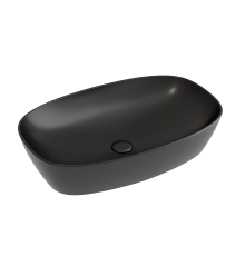 Чаша накладная овальная Ceramica Nova Element 60x38 Чёрный Матовый