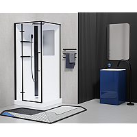 Душевая кабина Esbano ESKM90QDR 90x90x215 черный 