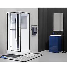 Душевая кабина Esbano ESKM90QDR 90x90x215 черный 