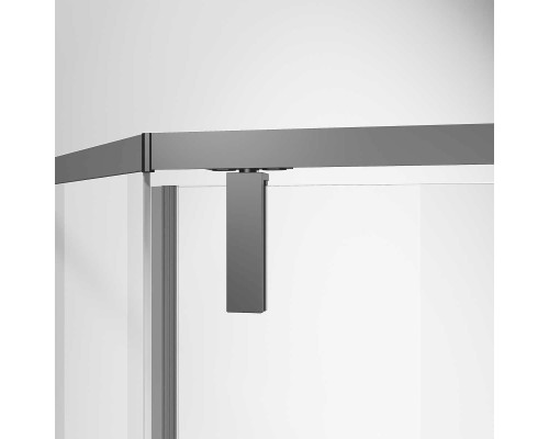 Душевой уголок Vincea Slim-N VSP-4SN90CLGM, 90x90, вороненая сталь, стекло прозрачное
