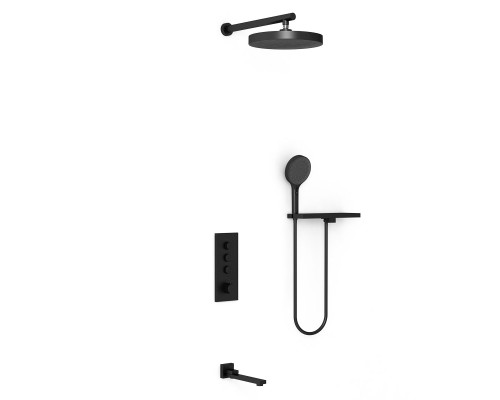 Душевой комплект Vincea Inspire VSFW-433TI2RMB встраиваемый черный