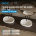 Раковина накладная ABBER Stein белая матовая