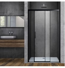 Душевая дверь Vincea Soft VDS-3SO110CLB 1100 черный стекло прозрачное