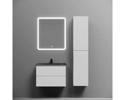 Тумба под раковину подвесная Sancos Snob R 69х44х50, с доводчиками, Bianco, SNR70W