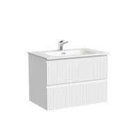 Тумба под раковину подвесная Sancos Snob R 69х44х50, с доводчиками, Bianco, SNR70W