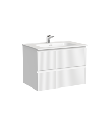 Тумба под раковину подвесная Sancos Snob R 69х44х50, с доводчиками, Bianco, SNR70W