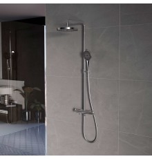 Душевая стойка Vincea Rim с изливом, хром