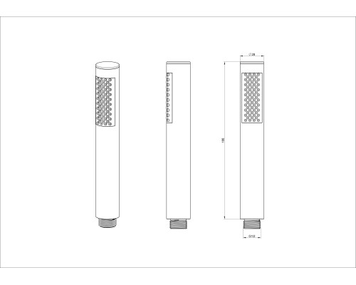 Лейка для душа Wonzon&Woghand, Темный графит