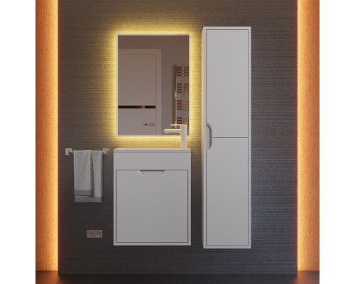 Тумба под раковину подвесная Uperwood Modul 50х21х60 см, белая матовая