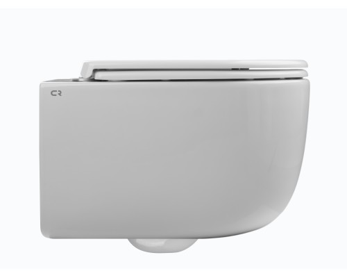 Безободковый подвесной унитаз Charus Elmo Tornado EWC700-129W сиденьем микролифт