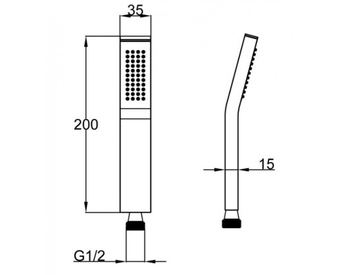 Ручной душ BelBagno ARL-D1C-CRM