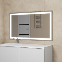 Зеркало для ванной с подсветкой Uperwood Tanos 120х70 см, сенсор/антизапотевание