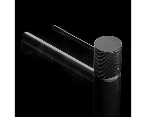 Смеситель для накладной раковины Vincea Desire VBF-1D2MB однорычажный черный