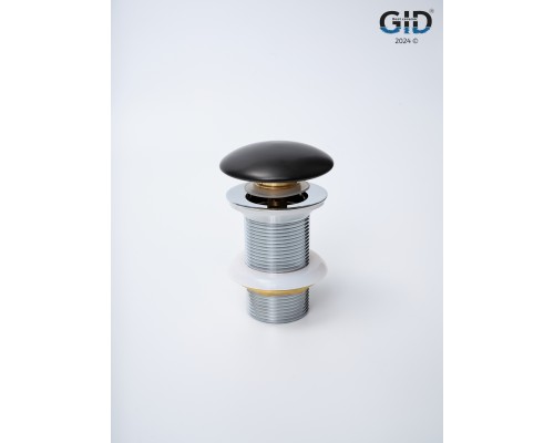 Черный матовый керамический донный клапан Gid BLm100 74402k