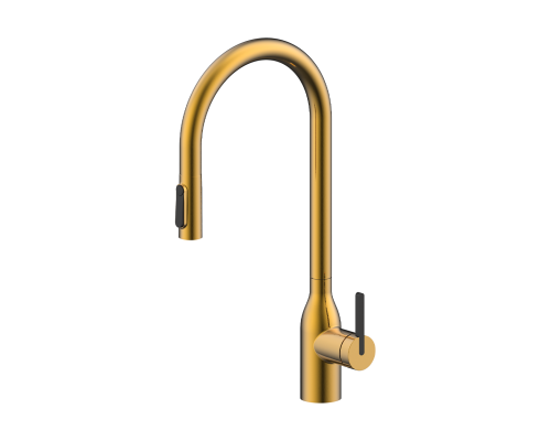 Смеситель для кухни Paulmark Universal Un213880-BG Брашированное золото