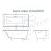 Ванна чугунная Delice Repos 150х70 с черными матовыми ручками