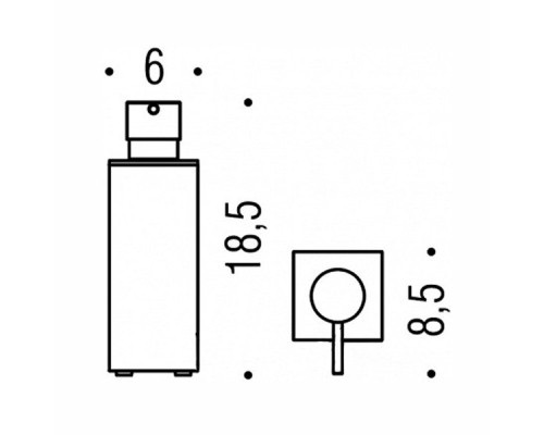 Дозатор для жидкого мыла настольный Colombo Look цвет хром
