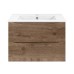База под керамическую раковину Vincea Mia Slim 600 подвесная 2 ящика Soft close V.Oak