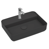 Раковина накладная ISVEA Infinity 55 прямоугольная 55см антрацит матовый 10NF66055SV-2C