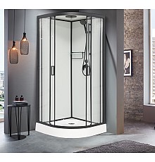 Душевая кабина Frank F408 Black 80x80x220 см