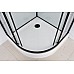 Душевая кабина Frank F408 Black без крыши Размер:80x80x215 см