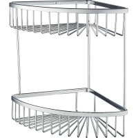 Полка для ванной 2-х ярусная Wonzon&Woghand, Хром WW-4128-CR