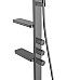 Душевая стойка Vincea Inspire VSFS-3I11GM с изливом 30см верх душ вороненая сталь