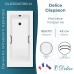 Ванна из литьевого мрамора Delice Diapason 165х70 матовая с черными ручками