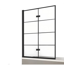 Шторка для ванны NEW TRENDY NEW SOLEO BLACK 100x140 L черный
