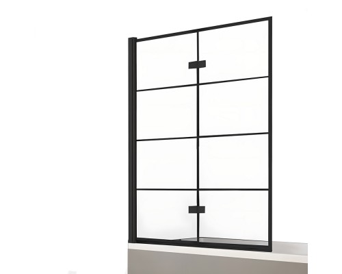 Шторка для ванны NEW TRENDY NEW SOLEO BLACK 100x140 L черный