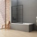 Шторка для ванны NEW TRENDY NEW SOLEO BLACK 100x140 L черный