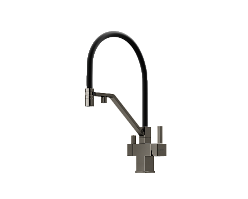 Смеситель для кухни SANCOS Loro SC4007GG с подключением фильтра для воды, вороненая сталь Смеситель для кухни SANCOS Loro SC4007GG с подключением фильтра для воды, вороненая сталь