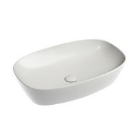 Чаша накладная овальная Ceramica Nova Element 60x38 Серый Матовый
