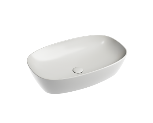 Чаша накладная овальная Ceramica Nova Element 60x38 Серый Матовый