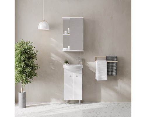 Зеркальный шкаф Onika Карина 45.00 У Белый