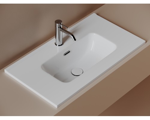Раковина мебельная накладная Компакт (Compact), 710x395x170, цвет белый
