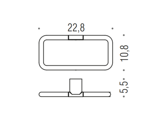 Кольцо для полотенца Colombo Mini цвет хром