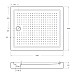 Поддон акриловый Cezares TRAY-A-AH-120/100-15-W