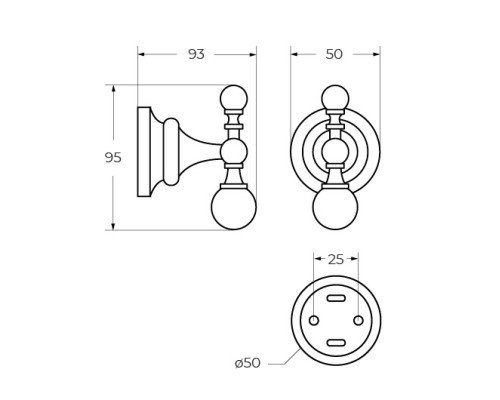 Крючок Cezares OLIMP-HK-01-Sw