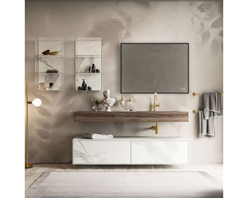 Зеркало LED Vincea VLM-3VN800B-2 800х600 c сенсорным выключателем и антизапотевание