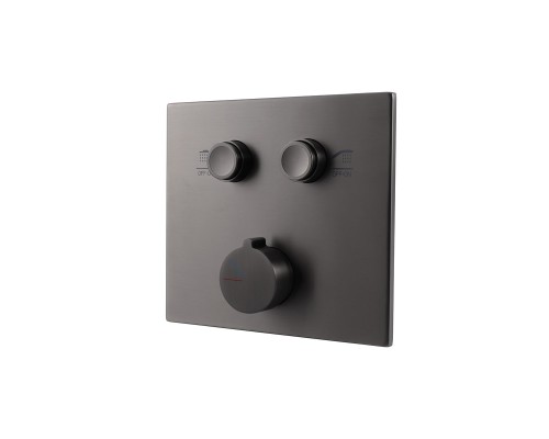 Встраиваемый смеситель для душа Vincea VSCV-421GM двухфункциональный вороненая сталь