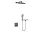 Душевой комплект Vincea VSFW-4211RGM встраиваемый 2 режима вороненая сталь