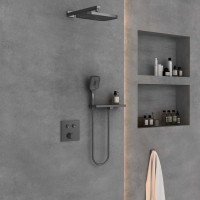 Душевой комплект Vincea VSFW-4211RGM встраиваемый 2 режима вороненая сталь