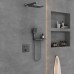 Душевой комплект Vincea VSFW-4211RGM встраиваемый 2 режима вороненая сталь