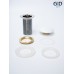 Белый керамический донный клапан Gid WH100 71101k без перелива