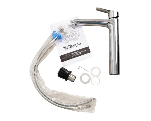 Смеситель для раковины BelBagno Due DUE-LMC-CRM-W0 Хром