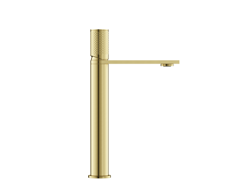 Смеситель для раковины высокий SANCOS Nexus, брашированное золото, SC9012BG