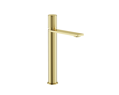 Смеситель для раковины высокий SANCOS Nexus, брашированное золото, SC9012BG