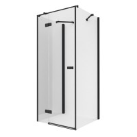 Душевое ограждение NEW TRENDY REFLEXA BLACK L 80x100x200 черный